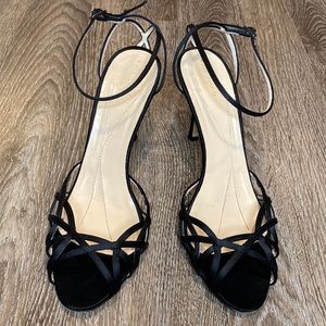 Kate Spade Black Strappy Heel, Size 8 1/2